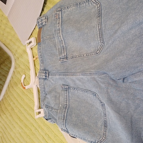 American Eagle Outfitters  Sz 6 (Fits 8 Too),Blue Wide Leg Jeans, 6 Pockets - Picture 9 of 10